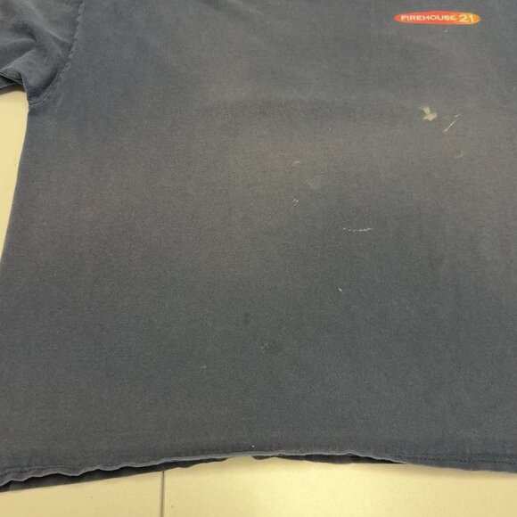 VTG Pacific Beach Fire Station T Shirt Mens XXL 26x26.5 Blue Short Sleeve Surf - Picture 7 of 14